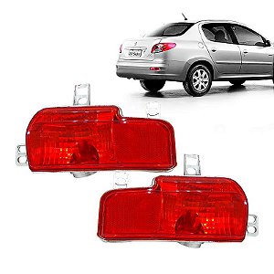 Par Lanterna Traseira Para-Choque Peugeot 207 Sedan 2008/2013