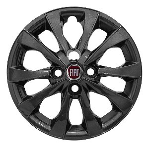 Calota Aro 14 Fiat Mobi 2022 2023 Grafite Brilhante