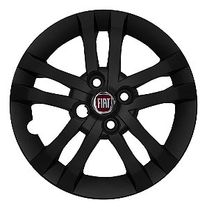 Calota Aro 14 Novo Fiat Argo 2021 2022 2023 Preta Fosca