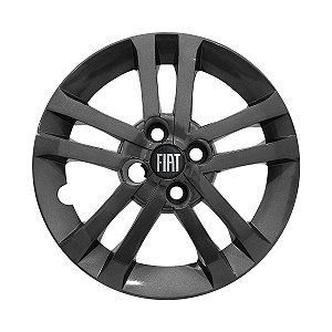 Calota aro 14 Fiat Argo modelo 2021/2022 Grafite Brilhante