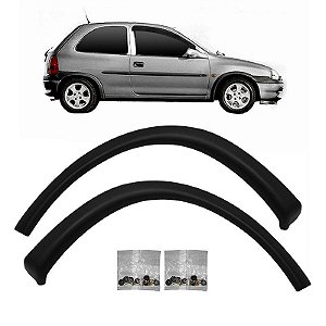 Par Moldura Vão de Roda GM Corsa Wind/Super 1994/2002 e Pick-up 1994/1999 Dianteira