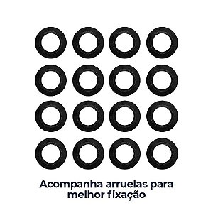 Jogo Calota Central New Cap emblema resinado Honda Prata