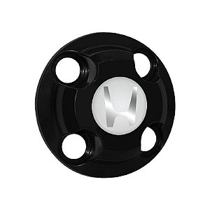 Calota Central New Cap emblema resinado Honda Prata