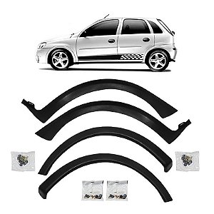 Par Moldura Vão de Roda GM Corsa Hatch 2003/2012 Traseira