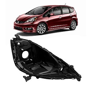 Carcaça do Farol Honda Fit 2009 a 2012