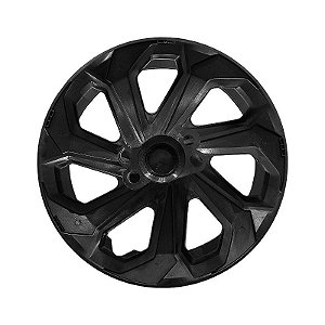 Jogo Calota Esportiva Aro 14 Spider Graphite/Silver emblema Peugeot