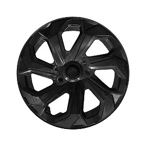 Calota Esportiva Aro 14 Spider Silver/Black emblema Volkswagen