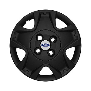 Calota Aro 14 Ford Fiesta Hatch Sedan 2011/2012 Preta Fosca