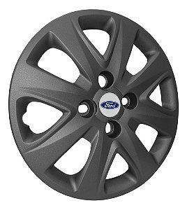 Calota Aro 14 Ford Ka Hatch 2015 Até 2018 Grafite Fosca