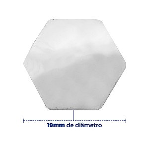 Capa de Parafuso sextavado 19mm Cromada 20 peças