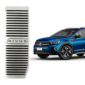 Descanso De Pé Aço Inox Escovado VW Nivus 2020 a 2024