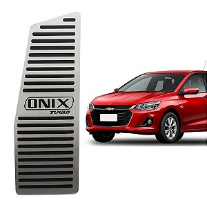 Descanso De Pé Aço Inox Escovado GM Onix Hatch Plus Sedan 2020/2024