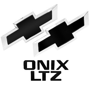 Emblemas Do Onix Grade Mala e Letreiro Onix e LTZ Black Piano