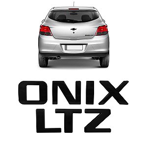 Kit Letreiro Emblema Onix LTZ Black Piano
