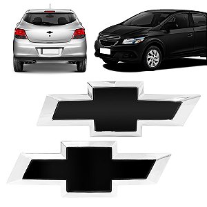 Kit Onix Prisma 2013/2016 Emblema Da Grade e Da Mala