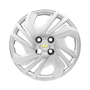 Calota Aro 15 Prata Onix 2023 2024 Emblema Resinado