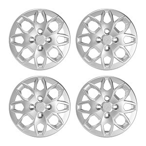 Jogo Calota Aro 14 Prata Ka+/ka Sedan 2015 Até 2018 ()