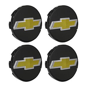 Jogo Calota Meio Roda Vectra Elite Captiva Zk Zunky Big Gm Agile Montana Preta 55mm