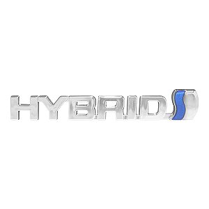 Emblema Hybrid Cromado Corolla/ Corolla Cross 2019 Em Diante