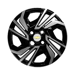 CALOTA ARO 14 NOVO GM ONIX HATCH SEDAN 23/24 PRETA BRILHANTE