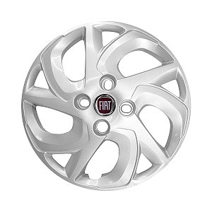 Calota Aro 14 Palio Fire 2015/2016 Prata Emblema Resinado