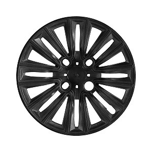 Calota Aro 14 Peugeot 2008 15/20 Preta Brilhante Com Prata