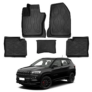 Jogo Tapete Elevado Bandeja Jeep Compass 2016/...