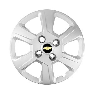 Calota Aro 14 Gm Montana 2011 2012 2013 Prata + Emblema Preto