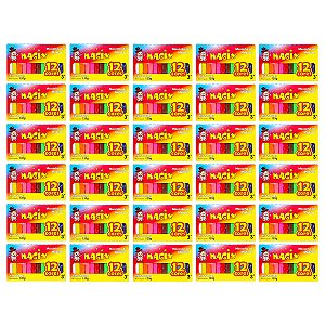 Kit 30 Massinha De Modelar 12 Cores Magix 130g Multicolor