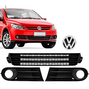 Kit Grade Central E Laterais Com Milha Parachoque Gol/voyage G5 + Emblema