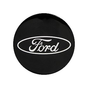 Calota Meio Roda Porta Logo Scorro 56mm Emblema Resinado