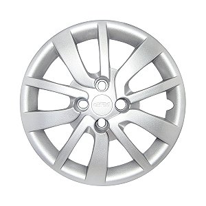 Calota Aro 15 Renault Sandero Logan 2014 Até 2020 Prata