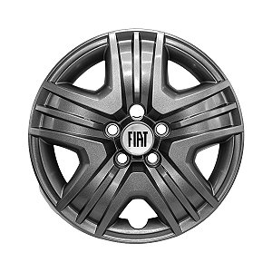 Calota Aro 16 Fiat Toro 2022/... Grafite Brilhante C/Emblema