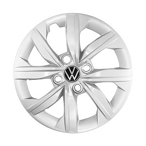 Calota Aro 14 Vw Gol G7 2019/2020 (Prata) Com Emblema Novo