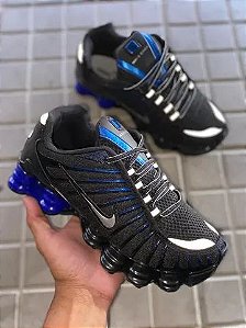 Tênis Nike 12 Molas Preto Azul Refletivo