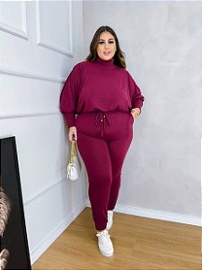 Conjunto Lanzinha Gola Alta Plus Size