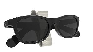 Kit Clips Porta Óculos Quebra Sol Veicular/ Branco