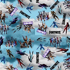 Tecido Microfibra Estampa Digital 0.50 cm - Fortnite