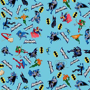 Tecido Oxfordine Estampa Digital 5m - Batman 4 Azul