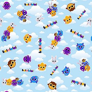 Tecido Oxfordine Estampa Digital 5m - Bolofofo