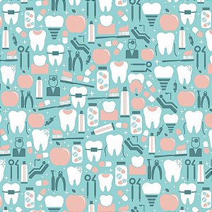 Tecido Oxfordine Estampa Digital 5m - Dentista (J)