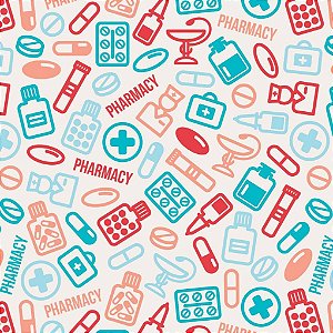 Tecido Oxfordine Estampa Digital 5m - Farmácia