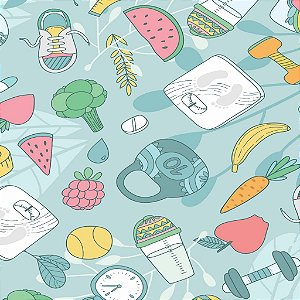 Tecido Oxfordine Estampa Digital 5m - Fitness