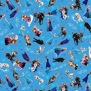 Tecido Oxfordine Estampa Digital 5m - Frozen 3