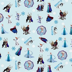 Tecido Oxfordine Estampa Digital 5m - Frozen Nova