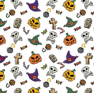 Tecido Oxfordine Estampa Digital 5m - Halloween 7
