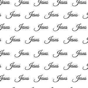 Tecido Oxfordine Estampa Digital 5m - Jesus Fundo Branco