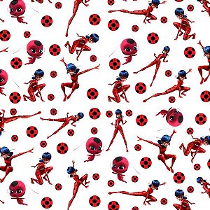 Tecido Oxfordine Estampa Digital 5m - Ladybug