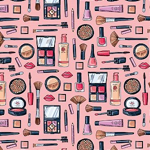 Tecido Oxfordine Estampa Digital 5m - Maquiagem 1