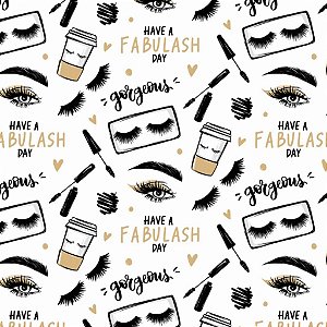 Tecido Oxfordine Estampa Digital 5m - Maquiagem 2